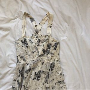 Anthropologie Dog Print Dress